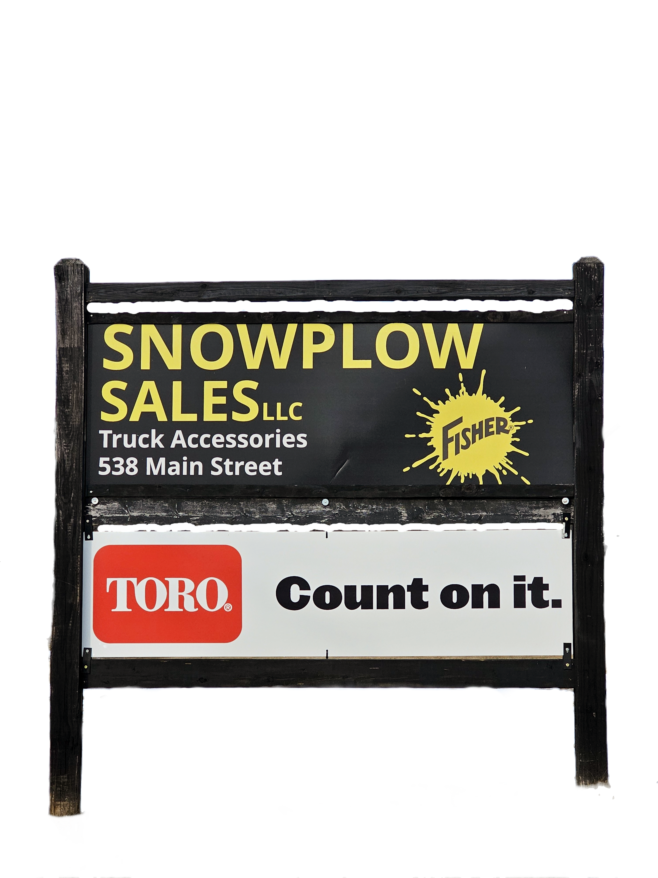 Snow Plow Sales sign